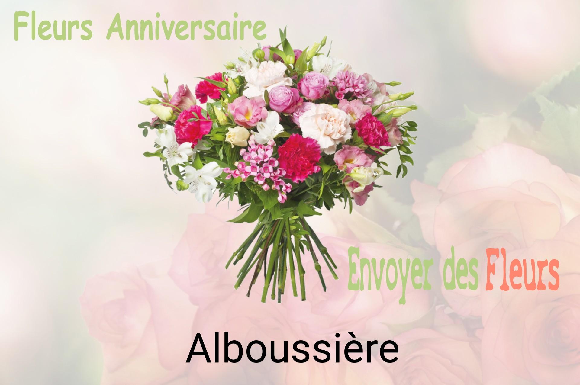 Bouquet de fleurs d’anniversaire livré à Alboussière