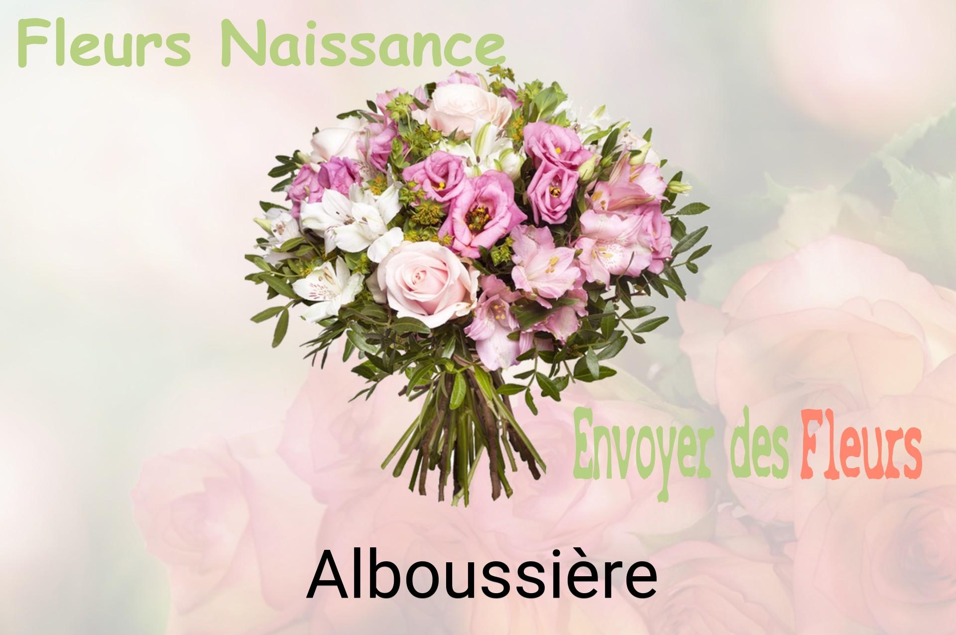 Bouquet de fleurs de naissance livré à Alboussière